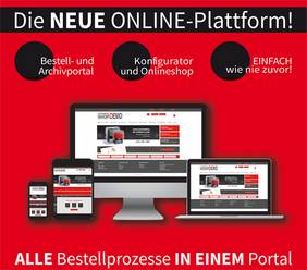 Das neue Bestell- und Archivportal ist online! Mit Konfigurator und Onlineshop.