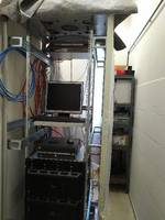 Serverraum in der Einbauphase