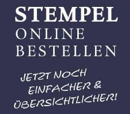 Stempel online bestellen - jetzt noch einfacher und übersichtlicher!